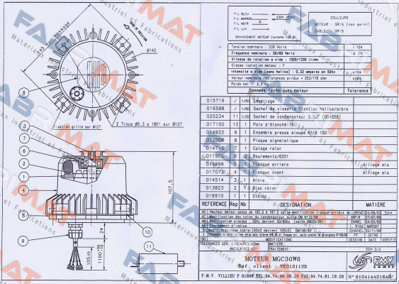  MG030W06  FMV-Lamel (now Ziehl Abegg)