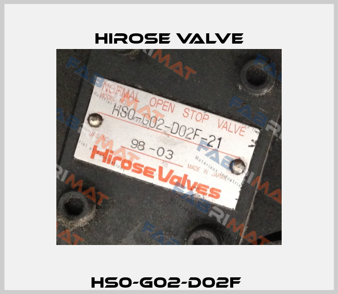 HS0-G02-D02F  Hirose Valve
