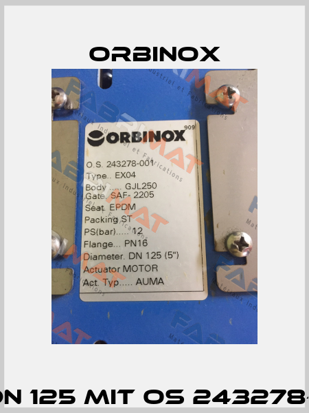 EX DN 125 mit OS 243278-001  Orbinox