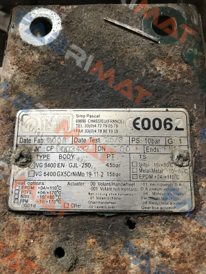 VG3400 EN - GJL- 250  Tecofi