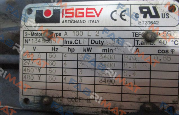 A100L2 (OEM for Lowara)  Isgev