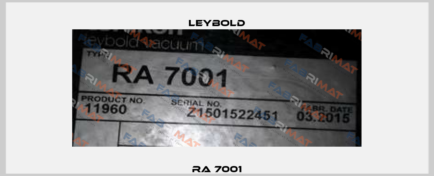 RA 7001 Leybold