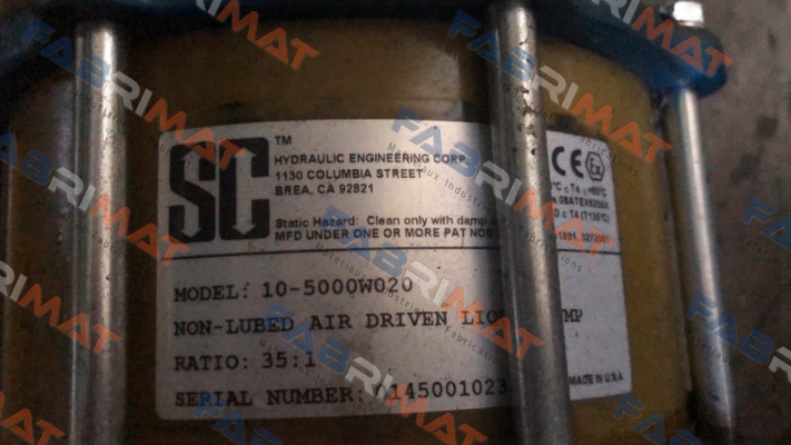 10-5000W020 SC Hydraulic