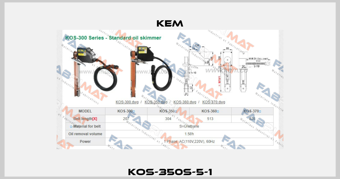 KOS-350S-5-1 KEM