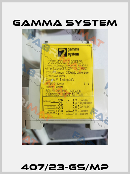 407/23-GS/mp GAMMA SYSTEM