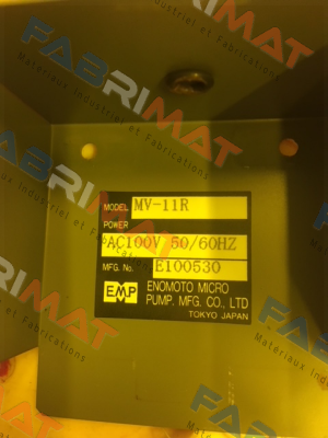 MV-11R (OEM)  Enomoto Micro Pump
