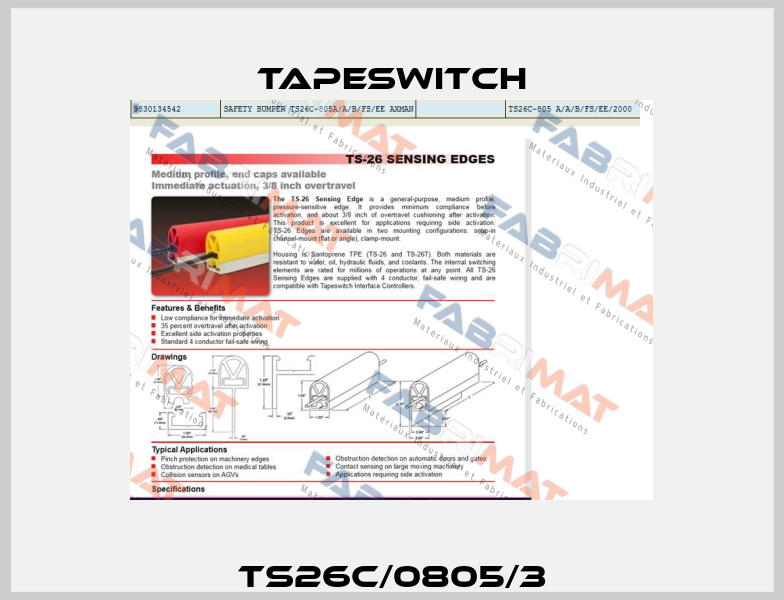  TS26C/0805/3  Tapeswitch