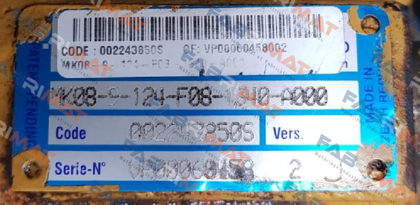 MK08-9-124-F08-1340-A000 Poclain