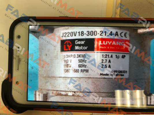 J220V18-300-21.4-A Luyang Gear Motor