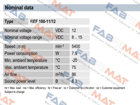 REF 100-11/12  EBM Papst