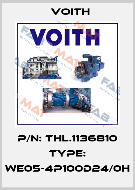 P/N: THL.1136810 Type: WE05-4P100D24/0H Voith