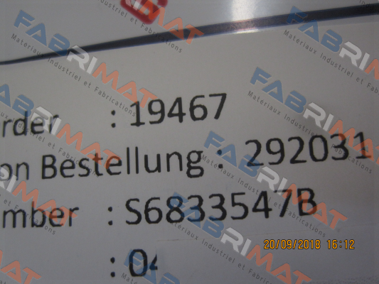 S6833547B VT MARINE PRODUCTS LTD
