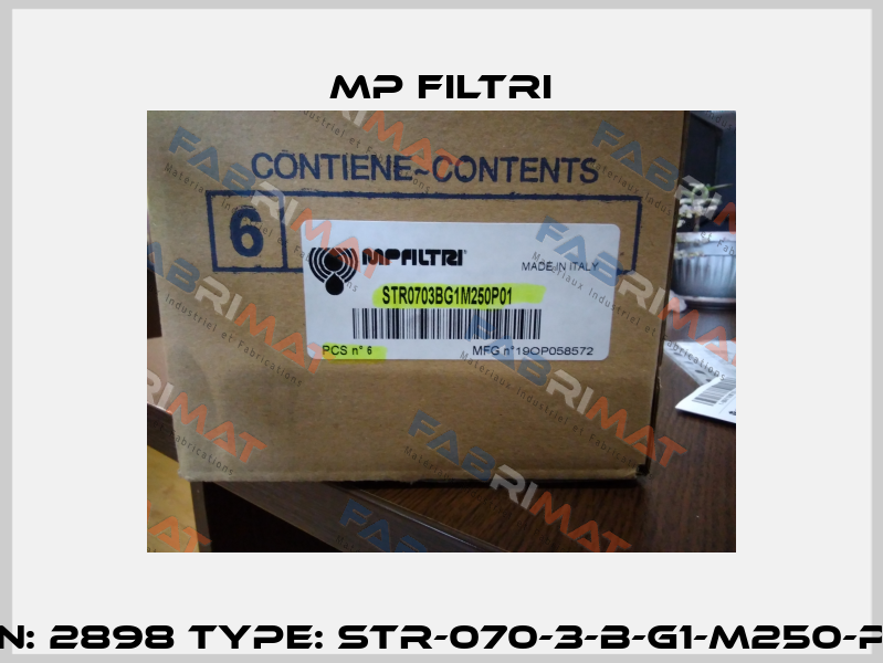 P/N: 2898 Type: STR-070-3-B-G1-M250-P01 MP Filtri