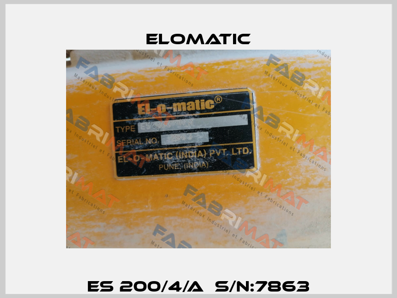 ES 200/4/A  S/N:7863 Elomatic