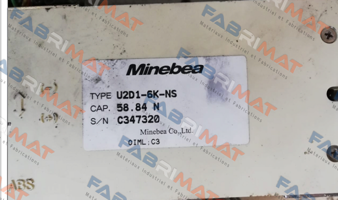 U2D1-6K-NS S/N:C347320 Minebea