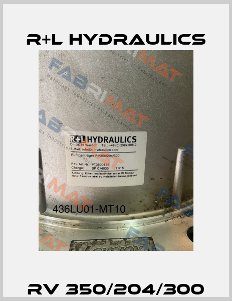 RV 350/204/300 R+L HYDRAULICS