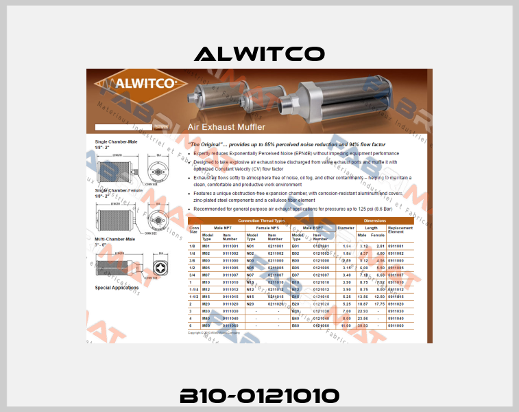 B10-0121010 Alwitco