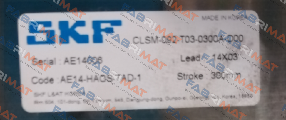 CLSM-092-T03-0300A-D00 (SK Z010115) Skf