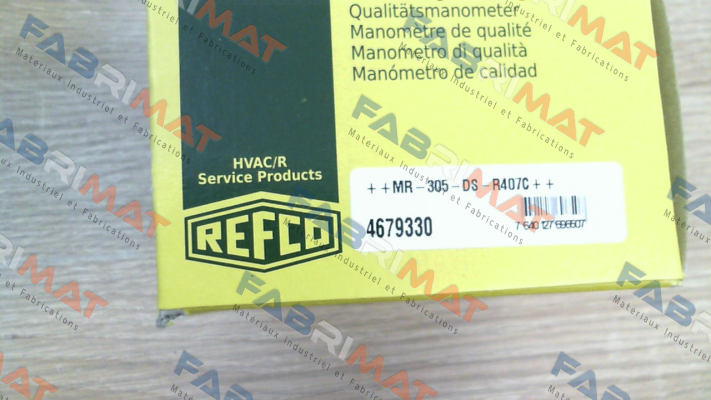 p/n: 4679330, Type: ++MR-305-DS-R407C++ Refco