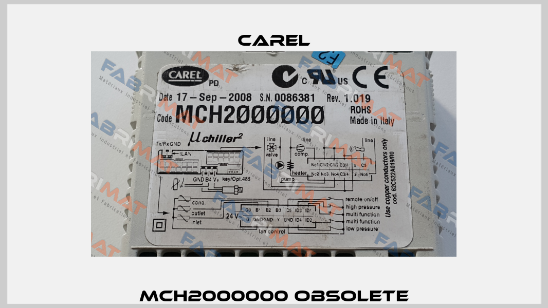 MCH2000000 obsolete Carel