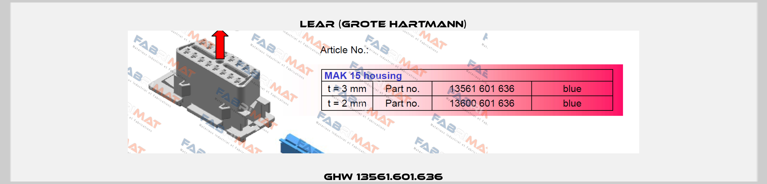 GHW 13561.601.636 Lear (Grote Hartmann)