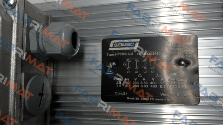 HPE 63 LA 2 230.400V-50HZ B34 Seimec (Rossi)