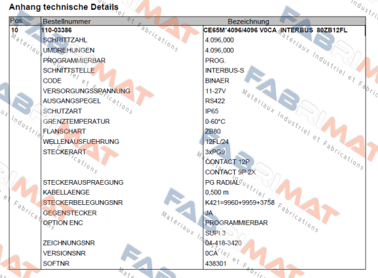 110-03160   TR Electronic