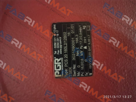 PCS20 160L2/12B02 PGR Drive Technologies