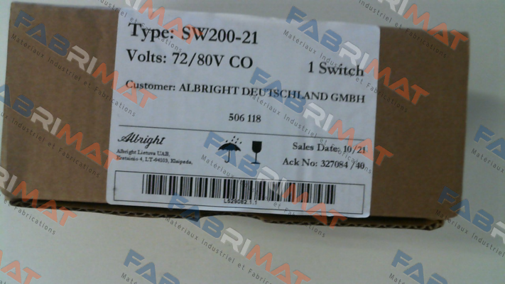 SW 200-21 (506118) Albright