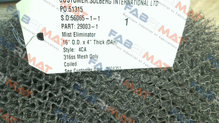 DM 16 / for SLS-M1175D5-DN150 Solberg