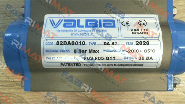 82DA0010 DA52 Valbia