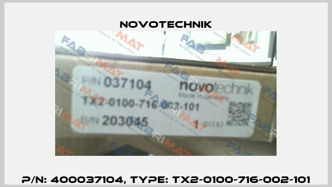 P/N: 400037104, Type: TX2-0100-716-002-101 Novotechnik
