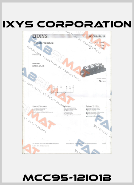 MCC95-12IO1B Ixys Corporation
