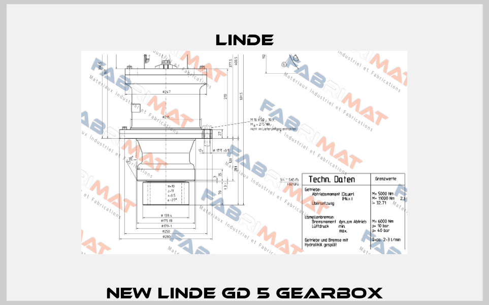 New Linde GD 5 gearbox Linde