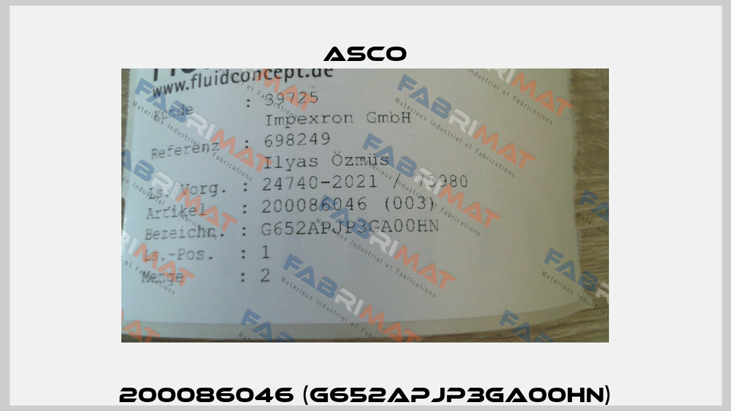 200086046 (G652APJP3GA00HN) Asco