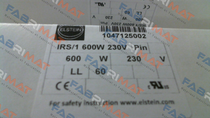 1047125001IRS/1 600W 230V Elstein