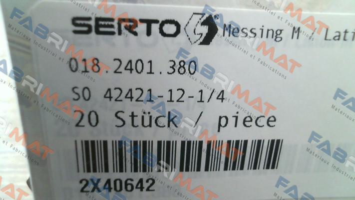 2X40642 / SO 42421-12-1/4 Serto