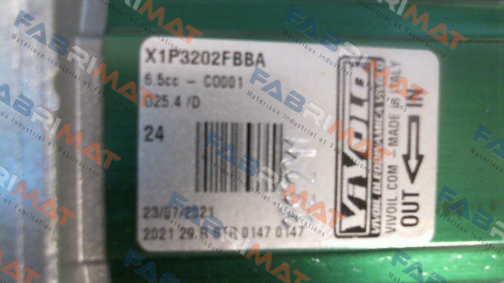 X1P3202FBBA / XV1P/6,5D-3/8-3/8 Vivoil Oleodinamica Vivolo