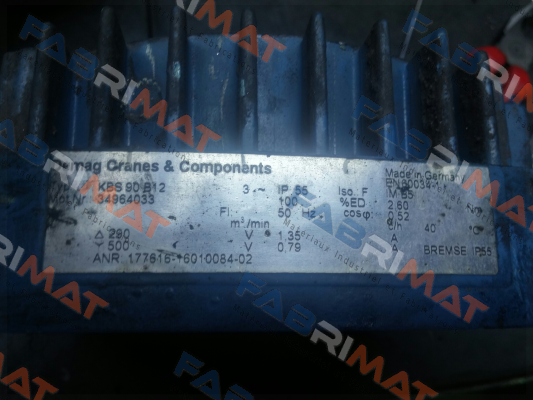 Brake disc for Ty KBS 90 B12  Demag