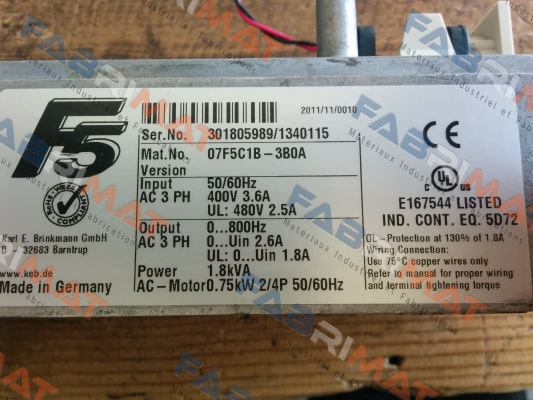 07F5C1B-3B0A KEB