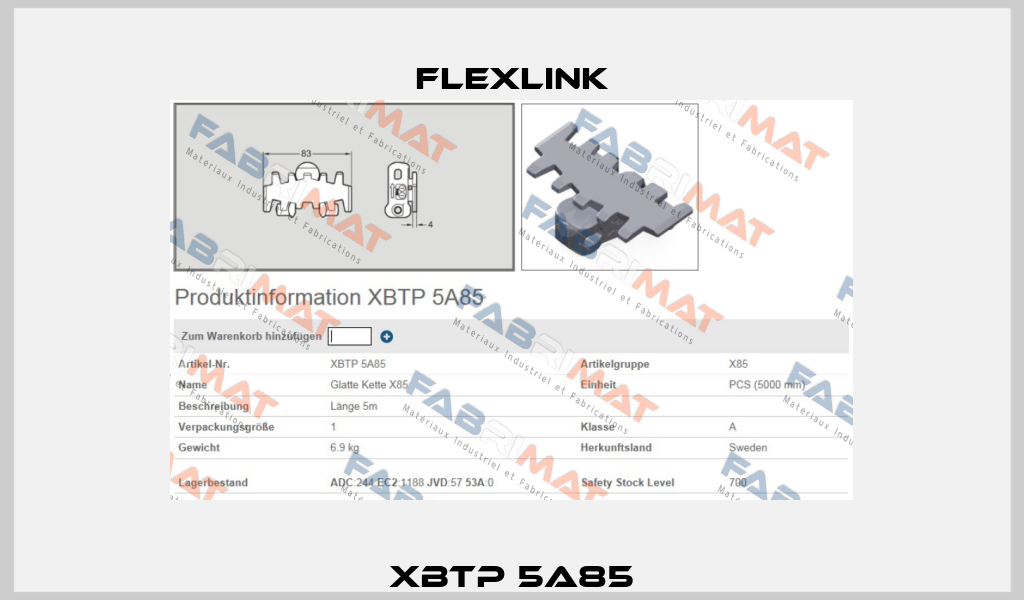XBTP 5A85 FlexLink