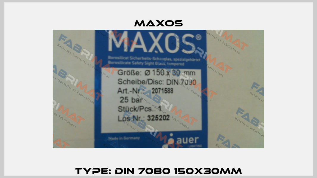 Type: DIN 7080 150x30mm Maxos