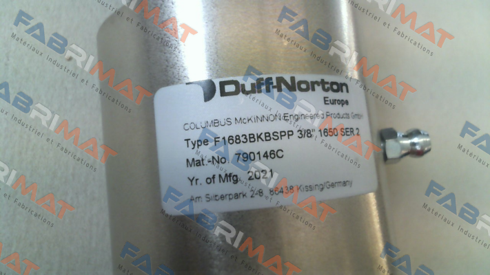 1683 BK 3/8" Duff Norton