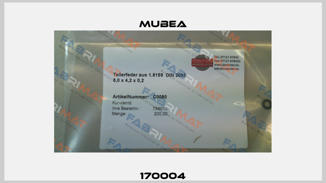 170004 Mubea