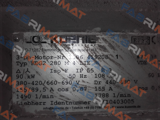 1506 419208 oem  Küenle