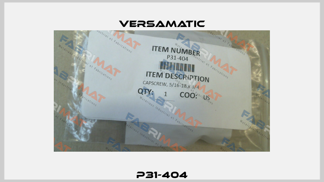 P31-404 VersaMatic