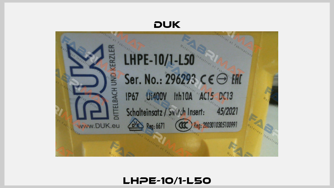 LHPE-10/1-L50 DUK