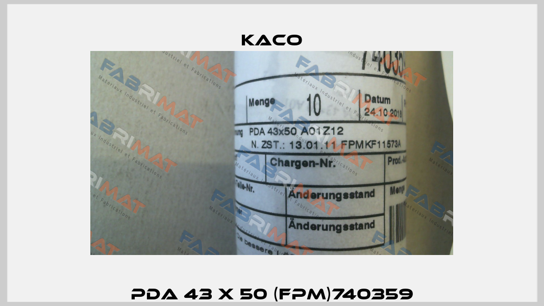 PDA 43 x 50 (FPM)740359 Kaco
