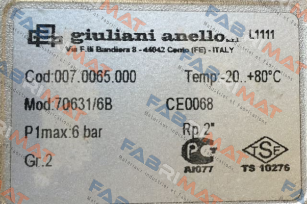 70631/6B 2"  Giuliani Anello