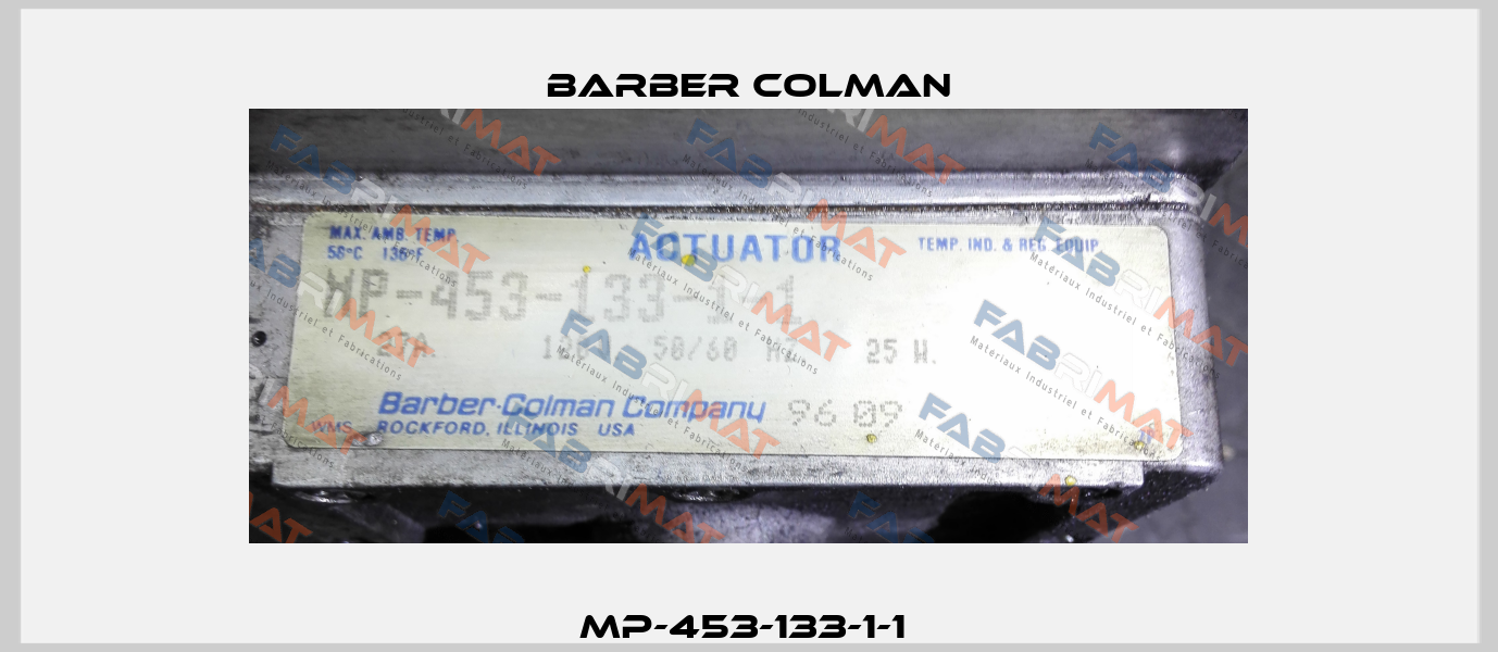 MP-453-133-1-1  Barber Colman